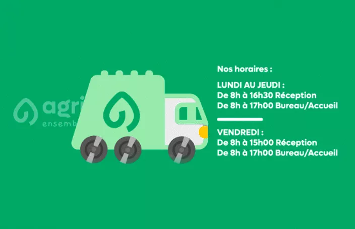 Illustration de la collecte Agricyclage et des horaires de réception et d’accueil